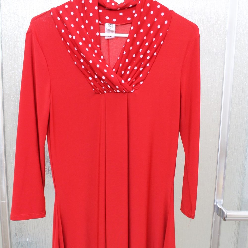 4/$20 One Fashion Cowl Neck Tunic